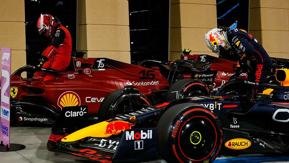 Charles Leclerc und Max Verstappen starten heute in Bahrain ganz vorne, Foto: LAT Images