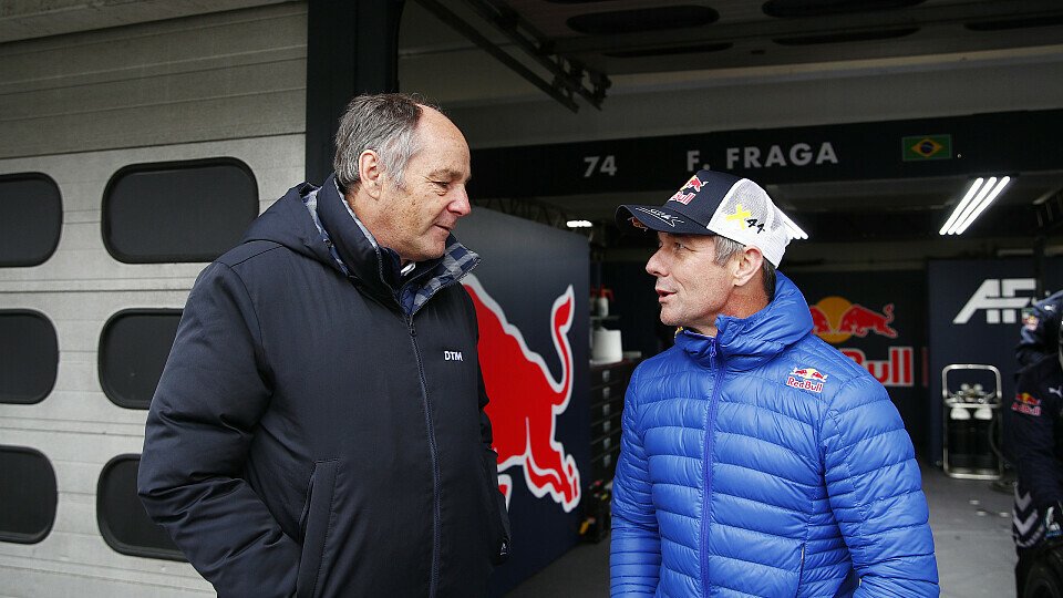 DTM-Boss Gerhard Berger mit Sebastien Loeb in Hockenheim