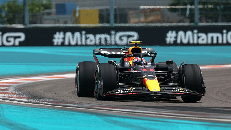 Sergio Perez setzt in Miami in FP3 die schnellste Runenzeit.
