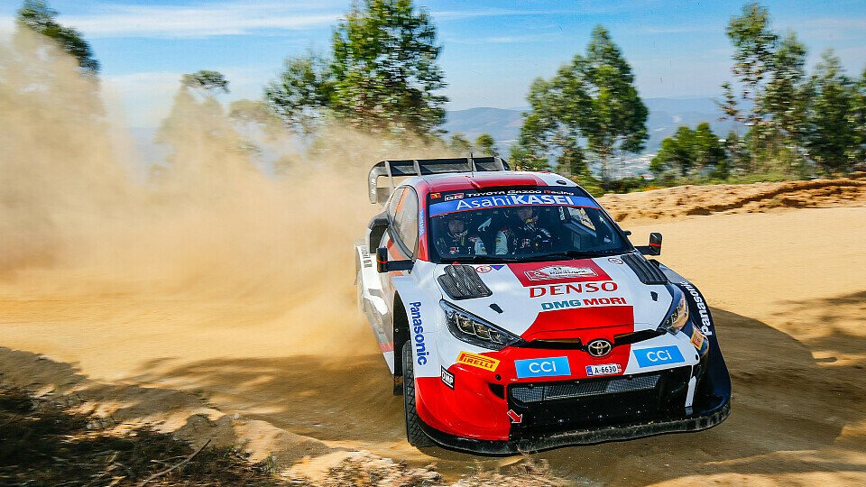 Kalle Rovanperä gewinnt mit Beifahrer Jonne Halttunen die WRC-Rallye in Portugal, Foto: LAT Images