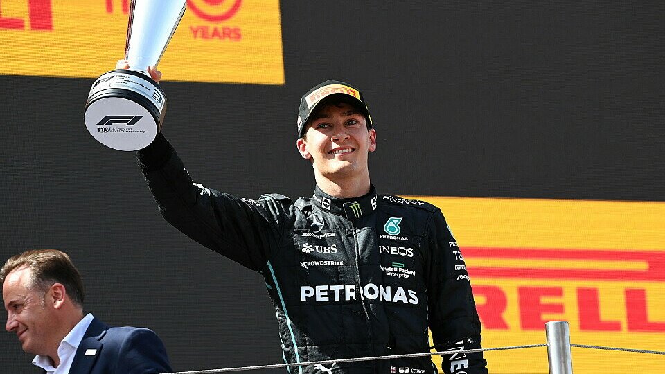 Russell holt sich beim Spanien GP Rang drei, Foto: LAT Images