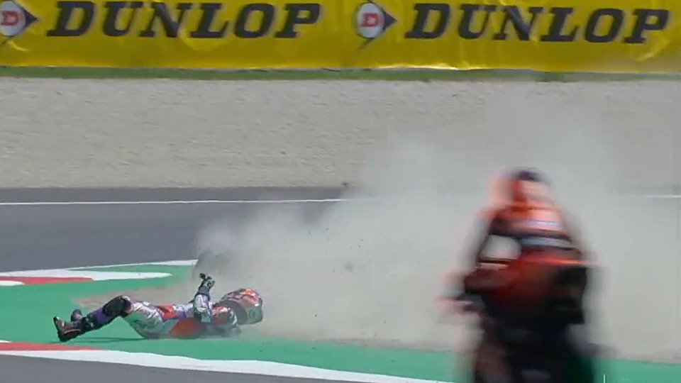 Diese Szene sorgte für Rote Flaggen, Foto: Screenshot/MotoGP