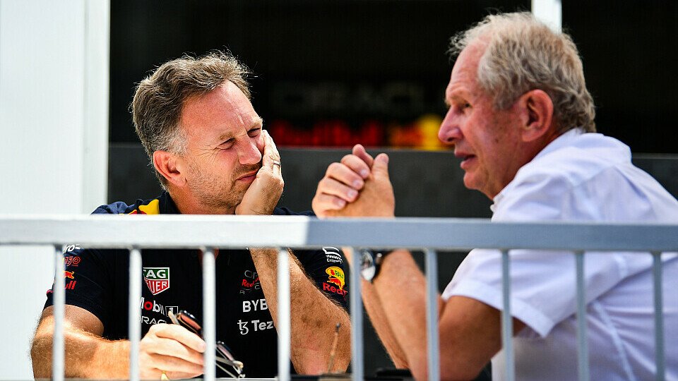 Die Red-Bull-Spitze um Christian Horner und Dr. Helmut Marko diskutiert die Zukunft mit Porsche, Foto: LAT Images
