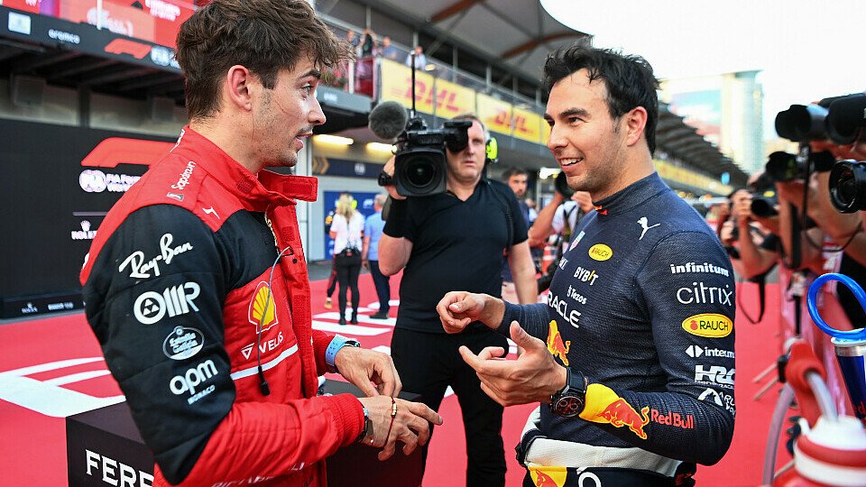 Charles Leclerc setzt sich im Formel-1-Qualifying in Baku durch. Aber: Wie groß ist die Red-Bull-Gefahr am Rennsonntag?, Foto: LAT Images