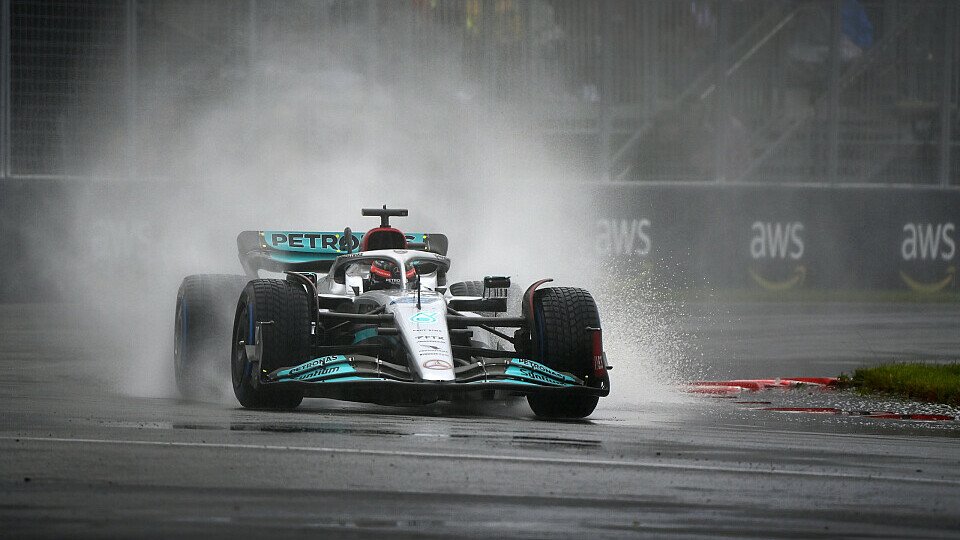 Falsch gepokert: Mercedes gab Russell beim letzten Run Slick-Reifen., Foto: LAT Images