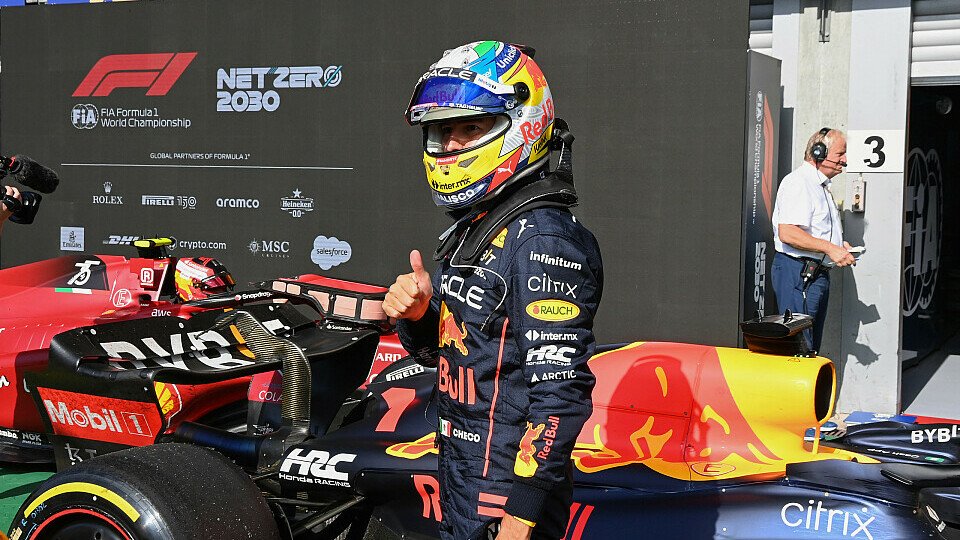 Sergio Perez: Seinem Teamkollegen beim Belgien GP deutlich unterlegen., Foto: LAT Images