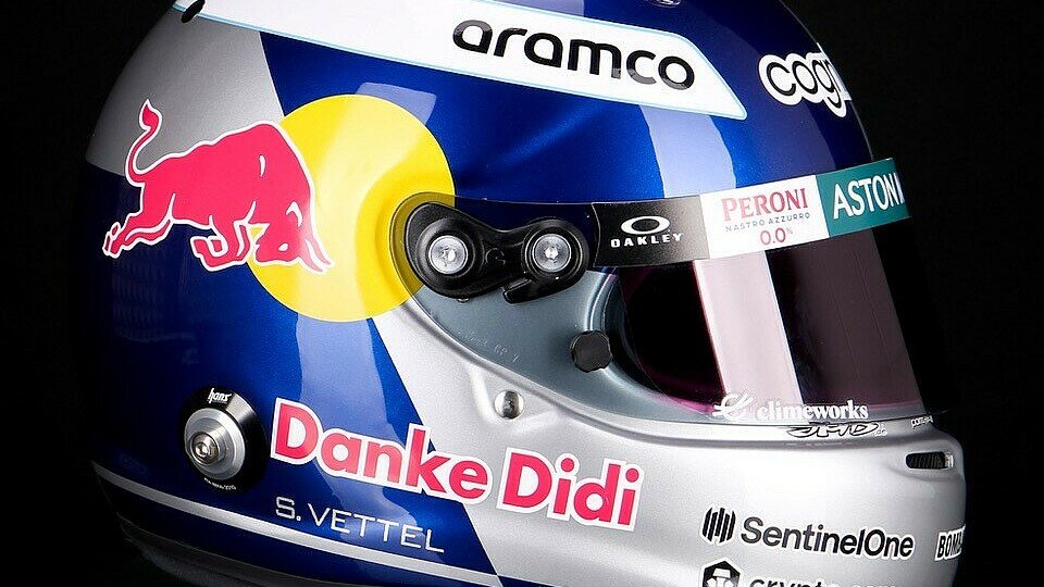 Danke Didi: Mit diesem Helm bestreitet Sebastian Vettel den Großen Preis von Mexiko., Foto: JMD