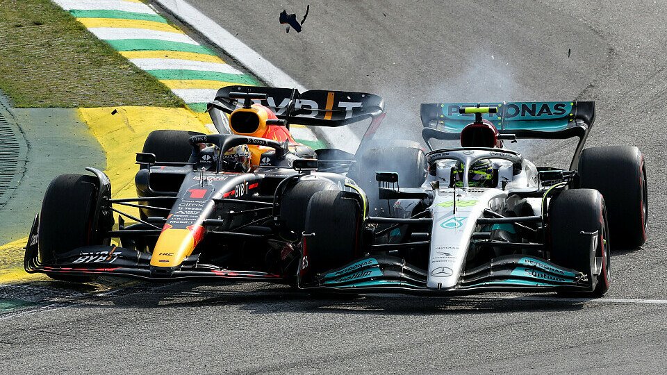 Der nächste Crash: Lewis Hamilton gegen Max Verstappen, Foto: LAT Images