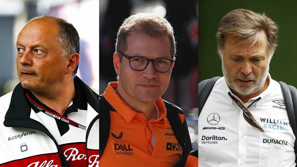 Vasseur, Seidl, Capito - drei der Schlüsselfiguren im Teamchef-Chaos der F1, Foto: LAT Images