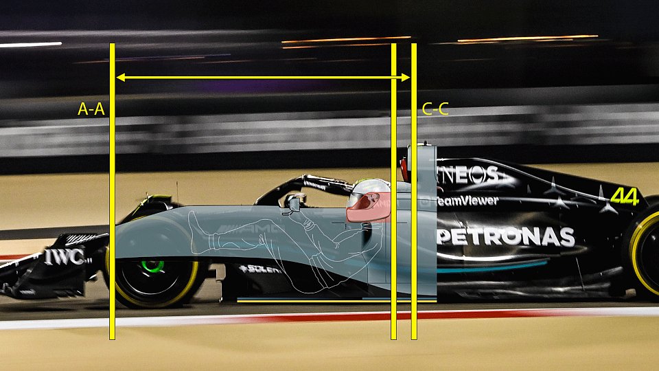 Lewis Hamilton sitzt in seinem Mercedes zu weit vorne, Foto: FIA/LAT Images/Motorsport-Magazin.com
