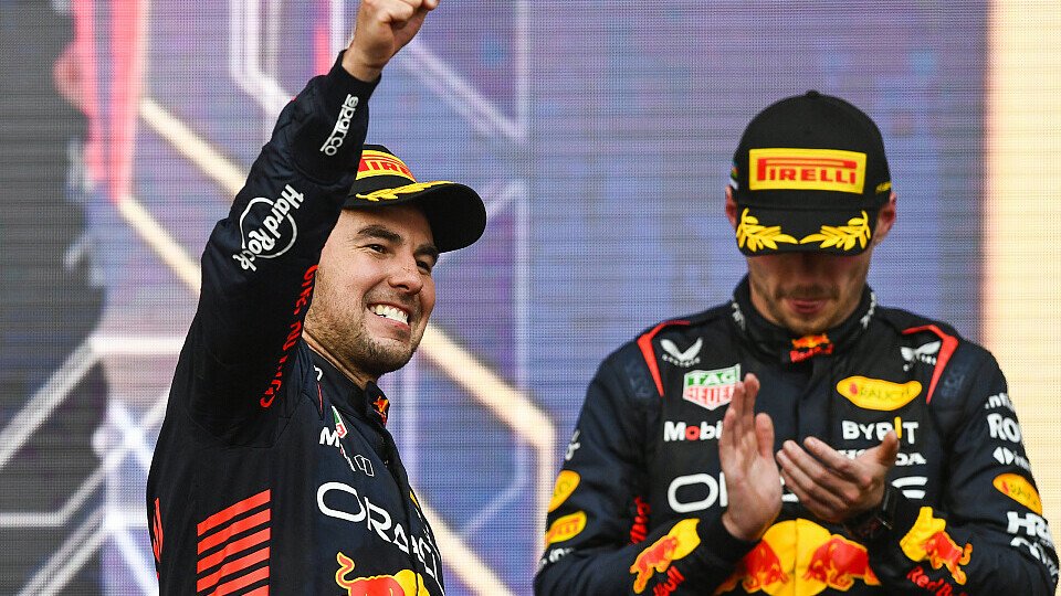 Red-Bull-Fahrer Sergio Perez läuft 2023 in der Formel 1 zur Höchstform auf, Foto: Getty Images / Red Bull Content Pool