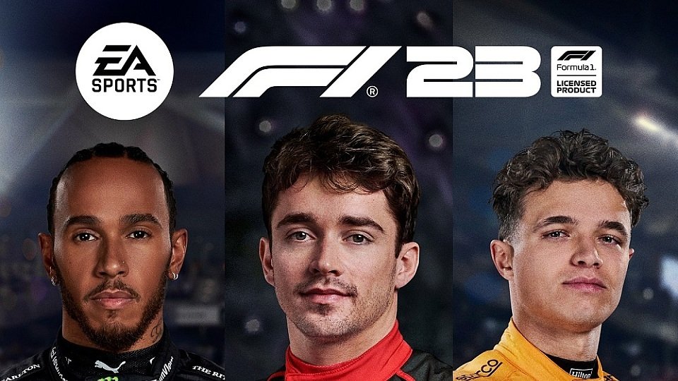 Lewis Hamilton, Charles Leclerc und Lando Norris als Titelstars des neuen F1 23-Spiels, Foto: EA Sports 