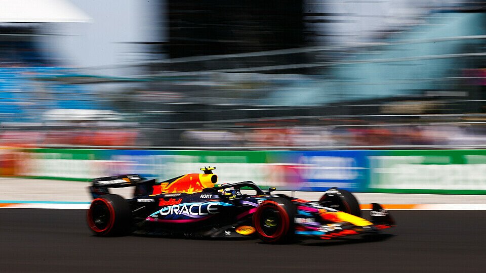 Red-Bull-Pilot Sergio Perez fühlte sich trotz Pole Position in Miami bisher nicht wohl, Foto: LAT Images