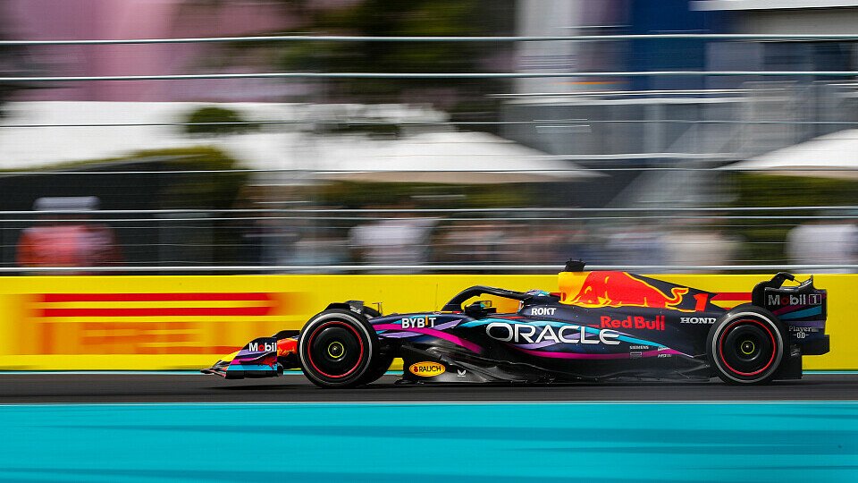 Formel 1: Max Verstappen düpiert Sergio Perez und gewinnt den Miami-GP., Foto: LAT Images