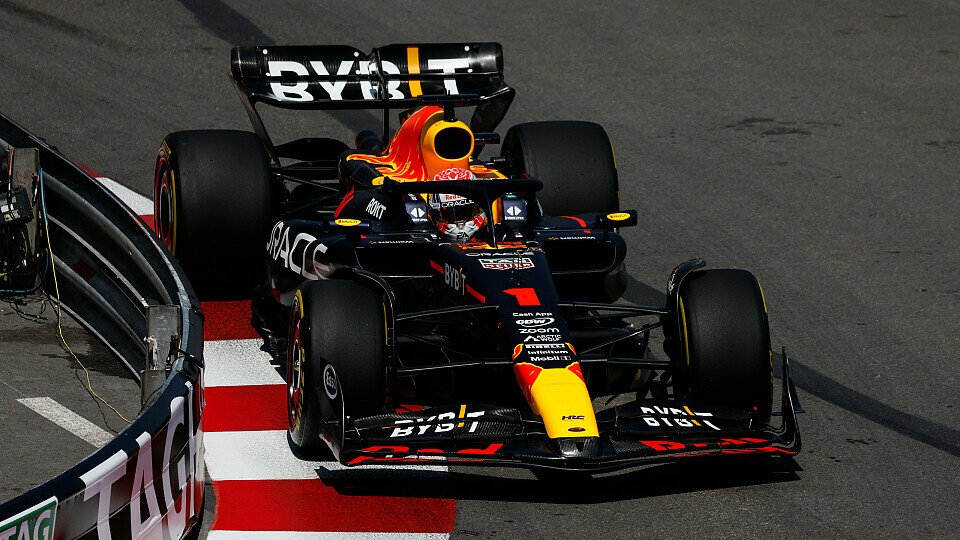 Max Verstappen beendet das zweite Training in Monaco auf P1., Foto: LAT Images