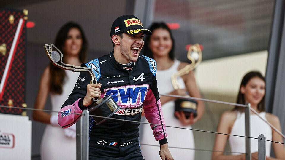 Esteban Ocon sicherte sich im Regen von Monaco den dritten Platz, Foto: LAT Images
