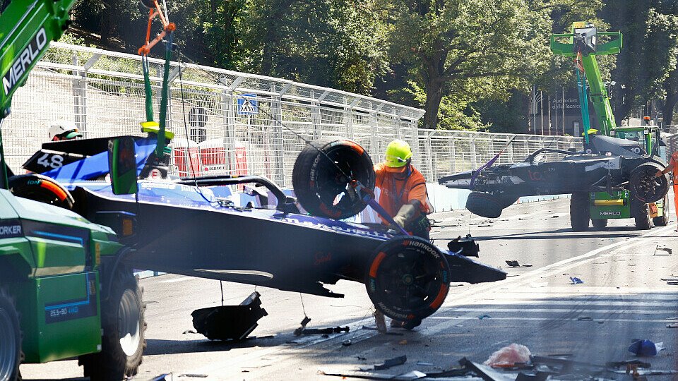 Ein schwerer Unfall überschattet das Formel-E-Rennen in Rom, Foto: LAT Images