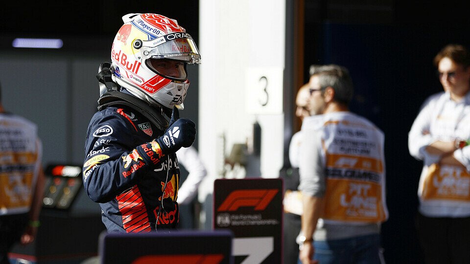 Parc Ferme: Max Verstappen beim Sprint Race in Spa-Francorchamps