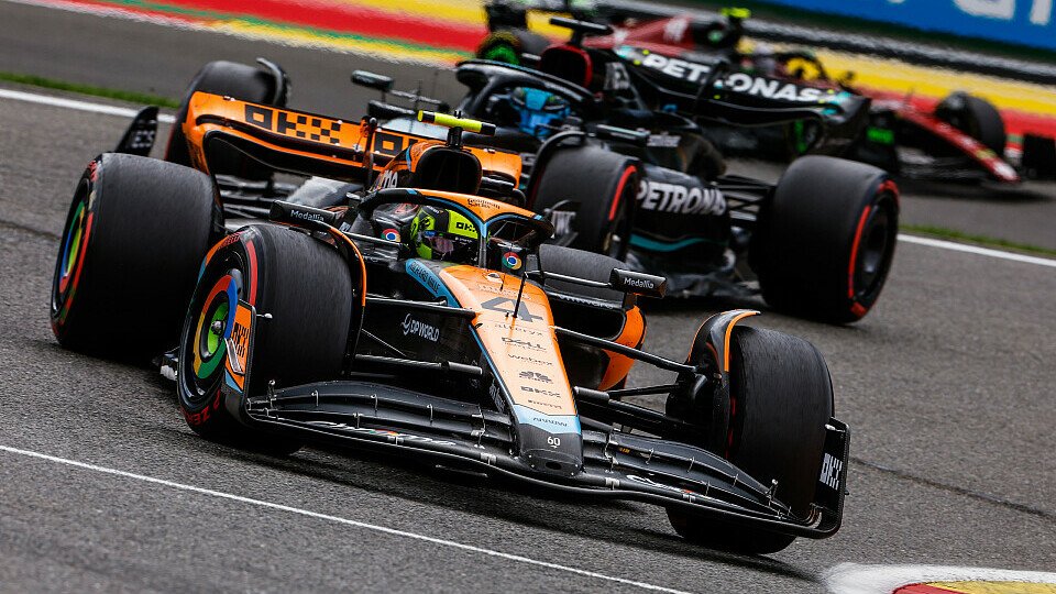McLaren-Pilot Lando Norris im F1-Rennen von Spa
