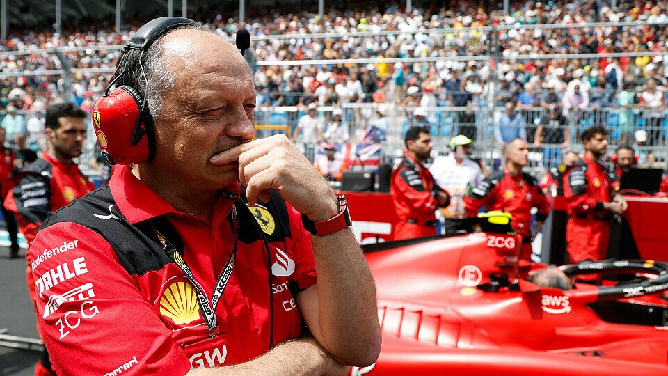 Ferrari-Teamchef Fred Vasseur auf der Startaufstellung des Miami-GP
