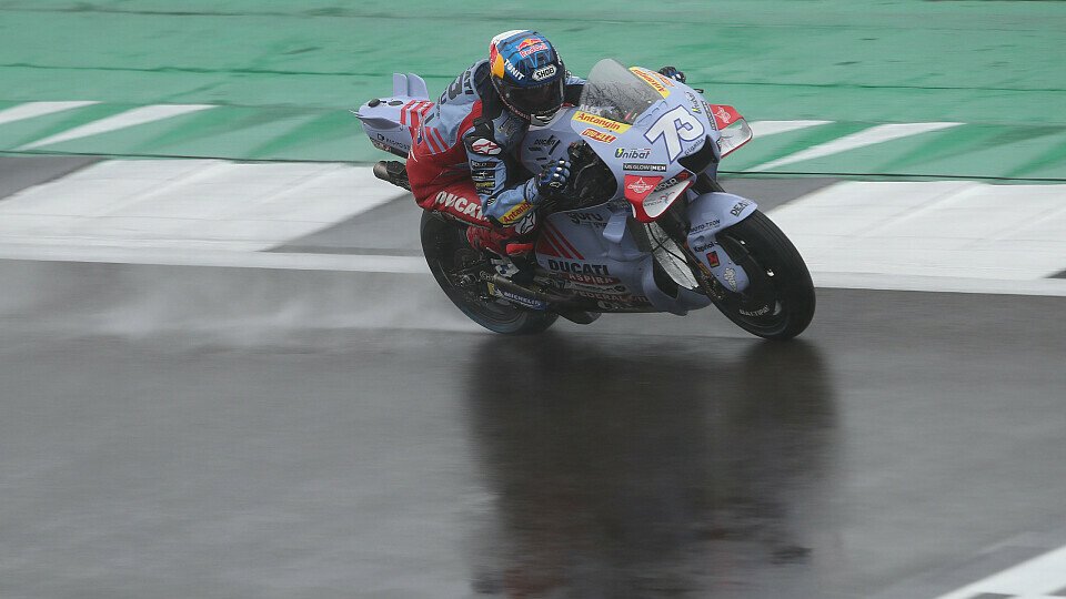 Alex Marquez im Regen in Silverstone.