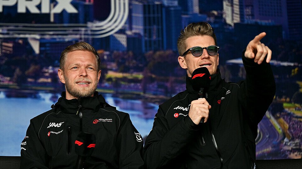 Haas-Piloten Kevin Magnussen und Nico Hülkenberg im Fan-Forum beim Australien-GP