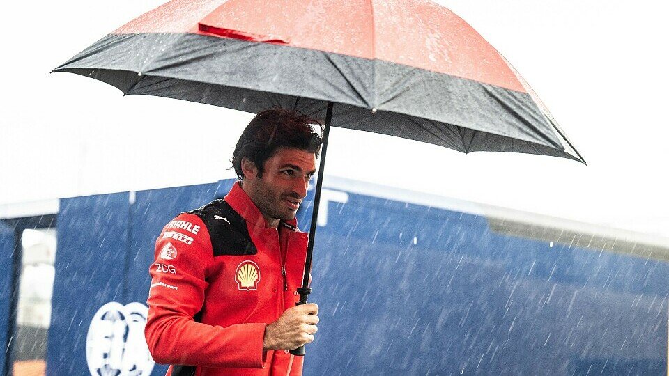 Regen in Zandvoort: Ferrari-Fahrer Carlos Sainz Jr.