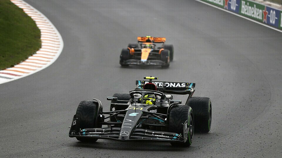Lewis Hamilton beim Niederlande GP vor Lando Norris.