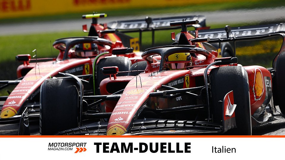 Das Ferrari-Teamduell in Monza war eng