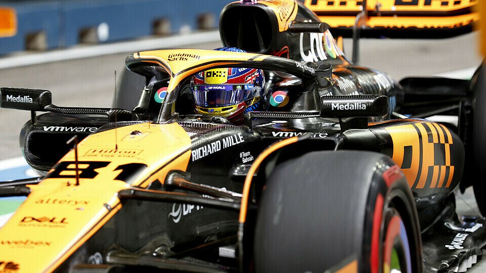Oscar Piastri in Singapur im Qualifying Oscar Piastri in Singapur im Qualifying