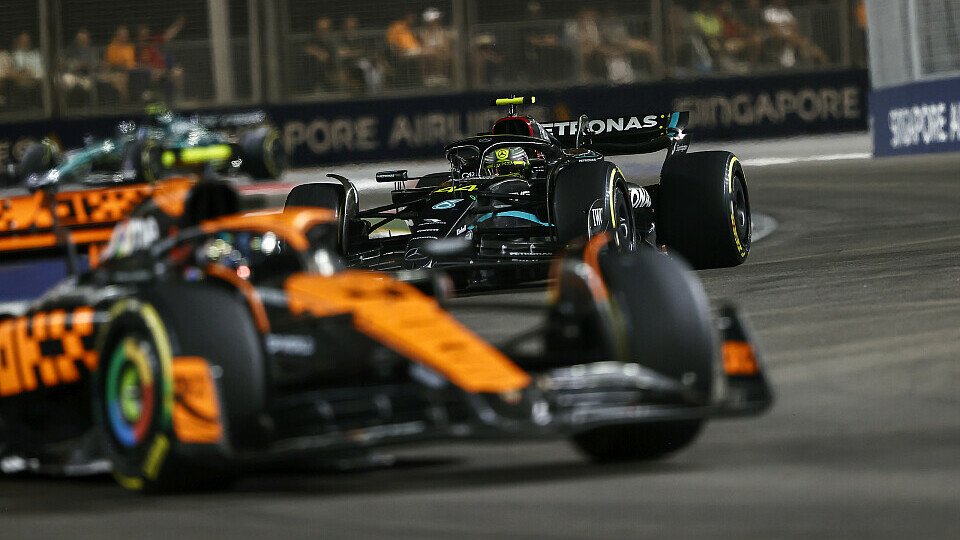 Lando Norris vor Lewis Hamilton Lando Norris vor Lewis Hamilton