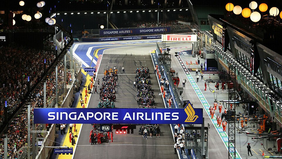 Startaufstellung zum Singapur GP der Formel-1-Saison 2023.