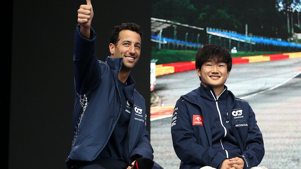 Daniel Ricciardo und Yuki Tsunoda als Teamkollegen bei AlphaTauri