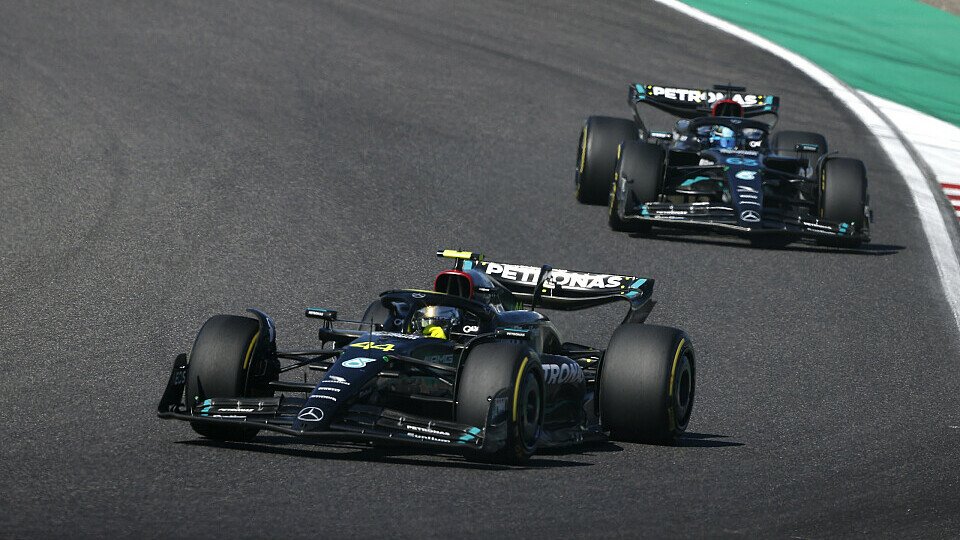 Duell zwischen den Mercedes-Piloten Lewis Hamilton und George Russell