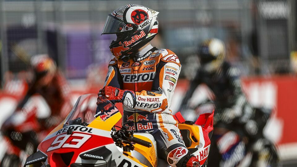 Marc Marquez in der Startaufstellung für den MotoGP-Sprint in Motegi