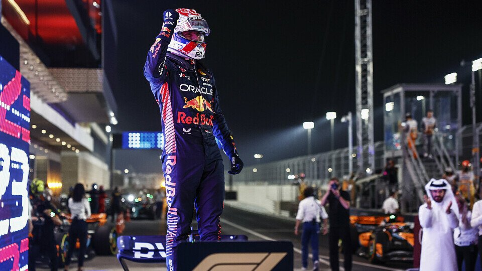 Red Bull-Fahrer Max Verstappen feiert Titelverteidigung im Parc Ferme
