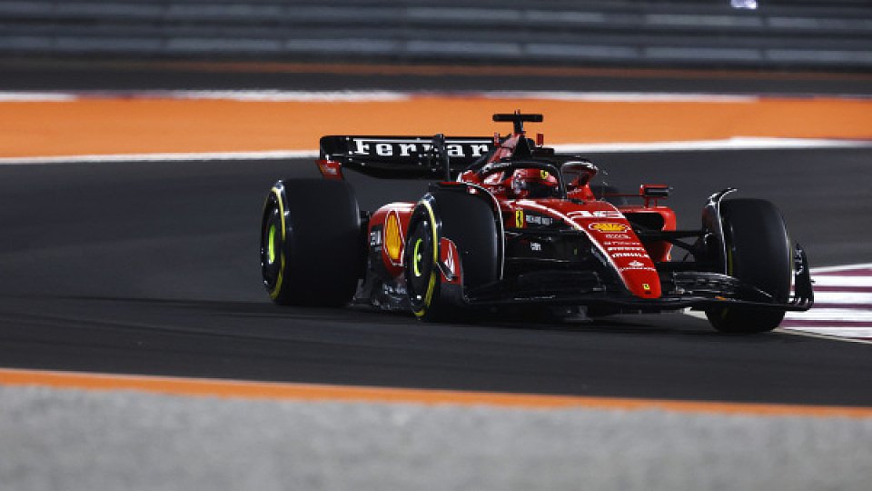 Charles Leclerc im Rennen beim Katar GP.