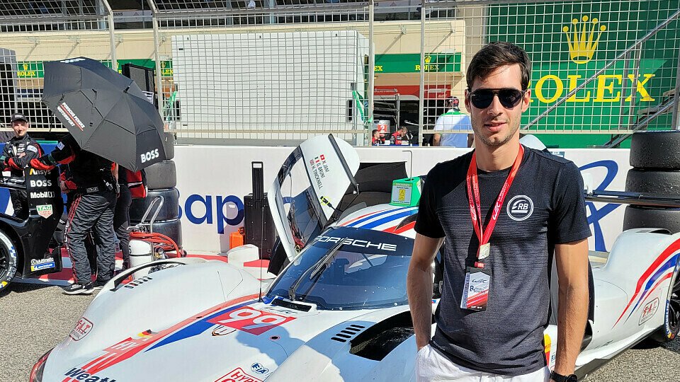 Rene Binder beim Rookie-Test der WEC in Bahrain im Porsche LMDh von Proton Competition