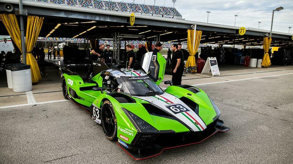 Lamborghini SC 63 bei IMSA-Testfahrten in Daytona im Dezember 2023