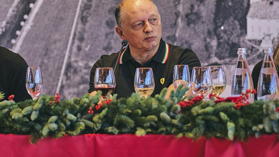 Frederic Vasseur beim Media-Lunch von Ferrari.