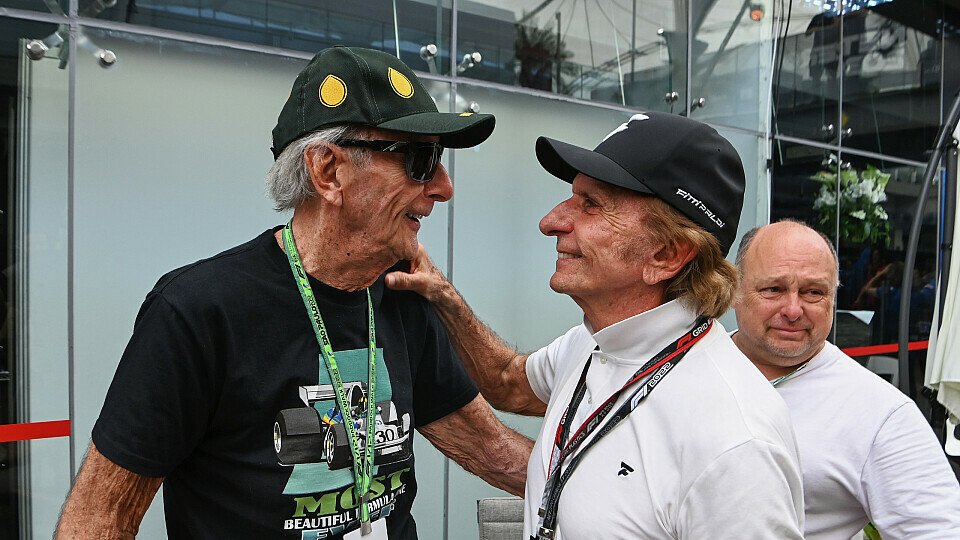Wilson und Emerson Fittipaldi beim Großen Preis von Sao Paulo 2022. 