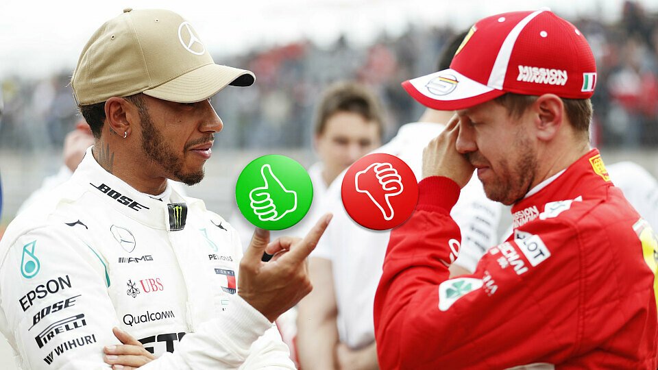Lewis Hamilton und Sebastian Vettel im Gespräch