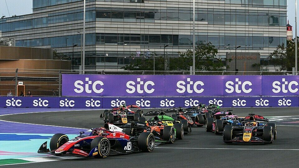Das Sprintrennen der Formel 2 in Saudi-Arabien 2024.