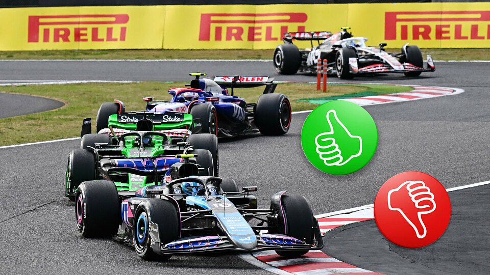 Das Formel-1-Hinterfeld mit Alpine, Sauber, Racing Bulls und Haas in Japan