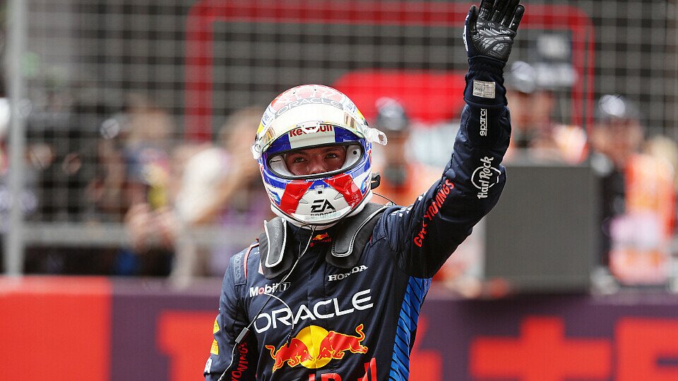 Sprint-Sieger Max Verstappen (Red Bull) im Parc Ferme