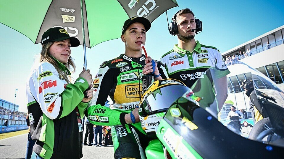 Im Moto3-Rennen in Jerez reichte es für Noah Dettwiler nicht für Punkte, Foto: CIP Green Power