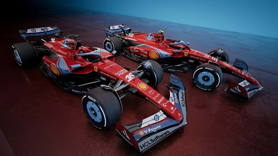 Blau angehauchte Ferrari-Sonderlackierung für das F1-Rennen in Miami
