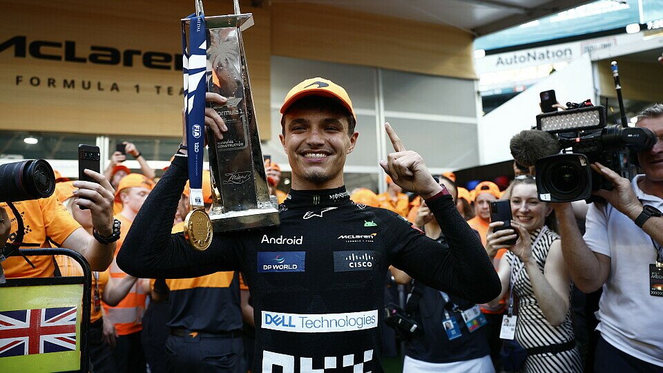McLaren-Teamfeier mit Sieger Lando Norris 