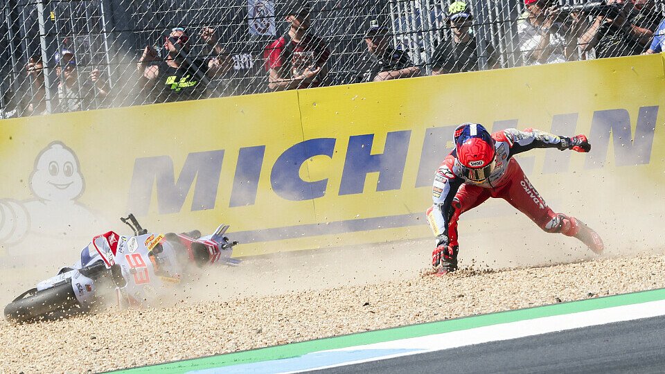 Marc Marquez erlebte einen turbulenten Freitag in Le Mans, Foto: LAT Images
