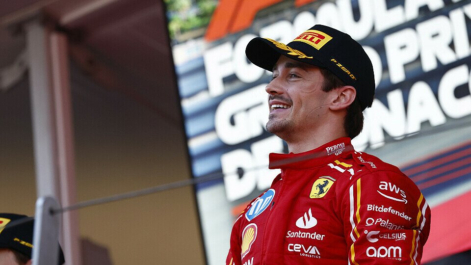 Charles Leclerc (Ferrari) feiert seinen ersten Sieg in Monaco und in dieser Saison
